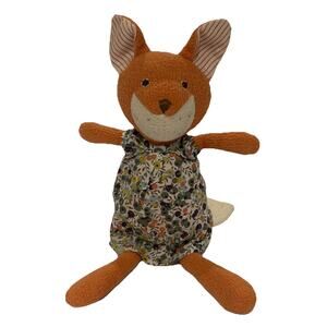 Hazel Village Retired Girl Fox Plush Toy collectors Flora Dress Rare 1082